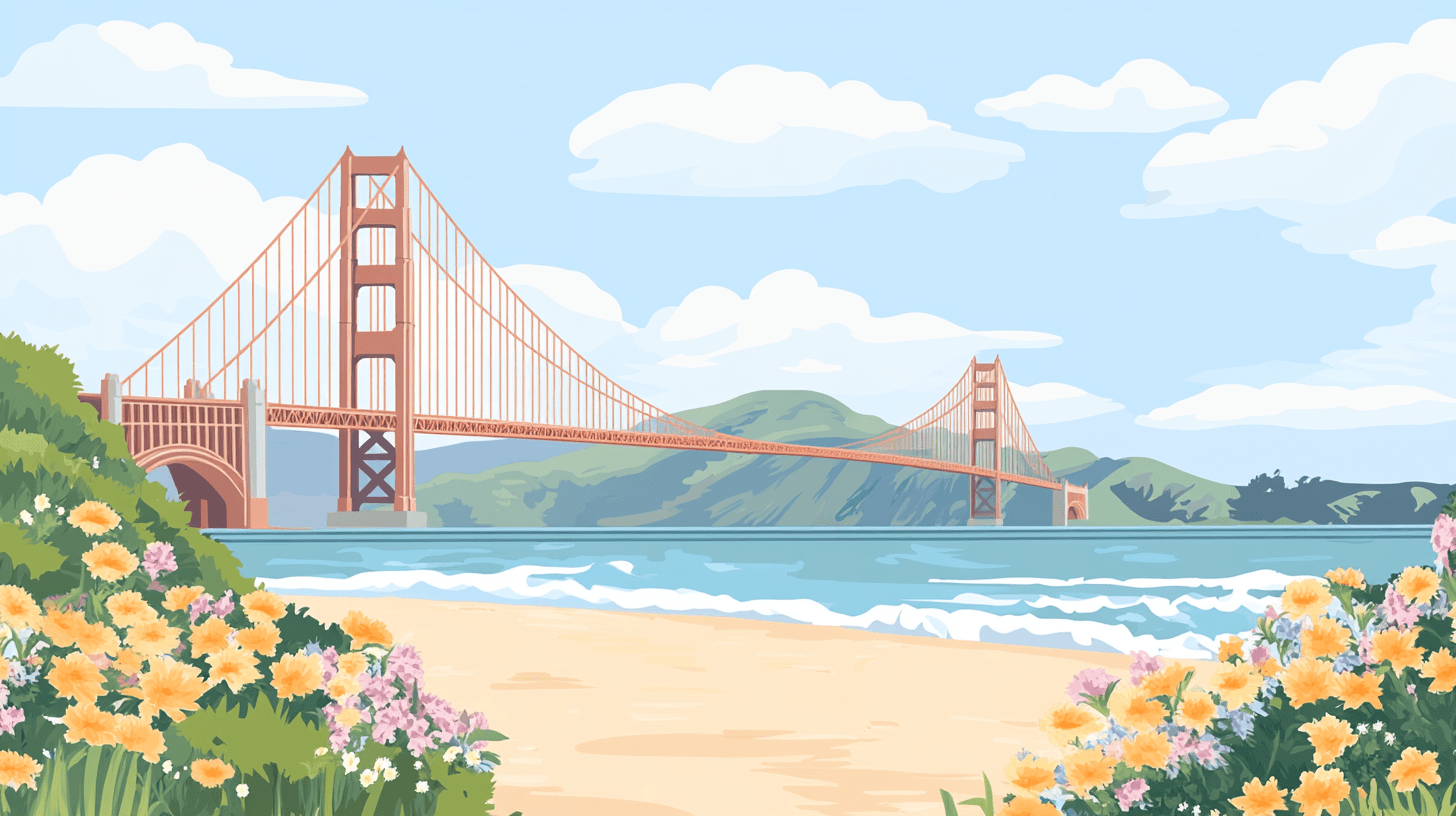Illustration of the Painted Ladies in SF