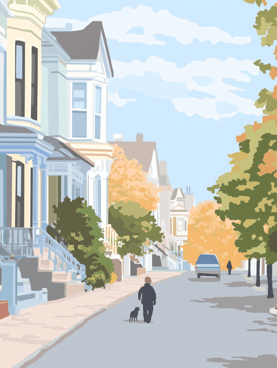 Illustration of the Painted Ladies in SF